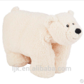 Personalizado brinquedos de pelúcia personalizado pelúcia urso polar cobertor